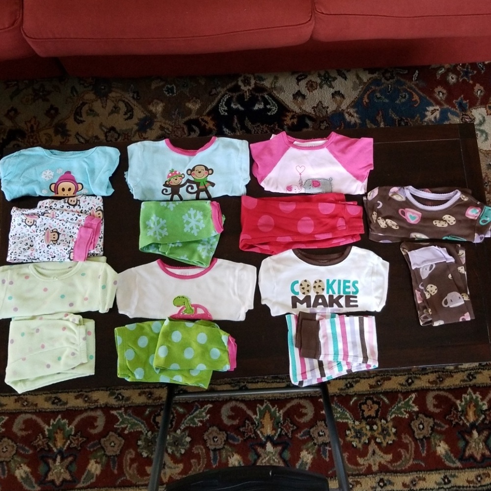 Carter's Long Sleeve & Pants Pajama Sets Girls 5